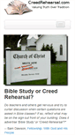 Mobile Screenshot of creedrehearsal.com