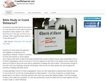 Tablet Screenshot of creedrehearsal.com